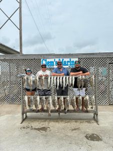Fisherman and friends enjoying a great day of fishing in Corpus Christi