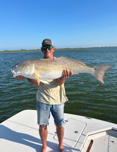One fisherman in TX catching a 41-inch fish