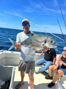 African pompano caught while fishing in Morehead City NC