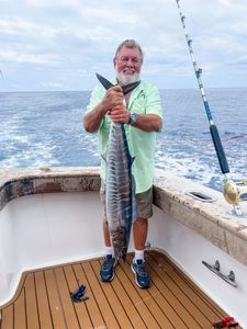 Wahoo fish caught during deep sea fishing trip in Morehead City NC