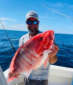 Red snapper caught during fishing trip in Morehead City NC waters