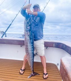 Wahoo fish caught during deep sea fishing trip in Morehead City NC
