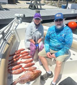 Couple fishing in Florida