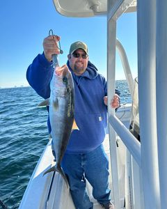 One fisherman casting fishing line in Florida