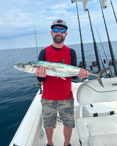 A photo of a large King Mackerel fish caught while fishing in Panama City Beach
