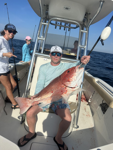 Huge Red Snapper caught deep sea trolling off Panama City Beach!