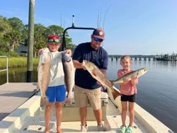 Catching redfish in Panacea!
