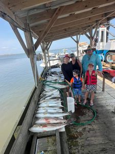 Two big fish caught with fishing and hunting techniques in Panacea