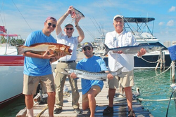 Great day on the water! King Mackerel and Great Barracuda made for an exciting adventure at Hurricane Hole Marina.
