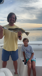 Nice speckled trout using deep sea trolling techniques at Southwind Marina!