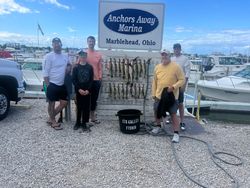 Group of 5 people fishing in OH