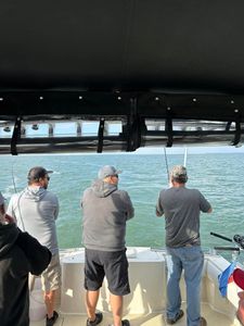 Two people enjoying a fishing trip in OH
