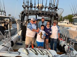 6 people enjoy a day of fishing in OH