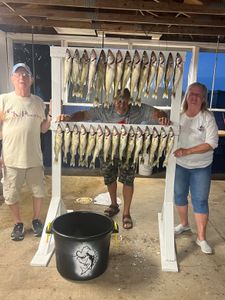 Three people fishing in Ohio
