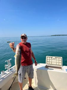 Image of a fisherman at Lakeside Marblehead