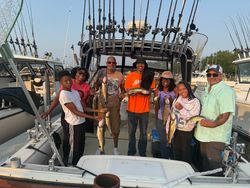 Two walleye fish caught in Lakeside Marblehead