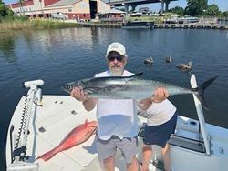 Smiling anglers with  Pensacola King Mackerel