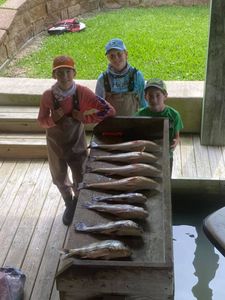 Redfish thrill—another trophy in the boat! 