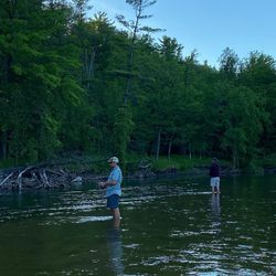 Angler fishing in Stanwood