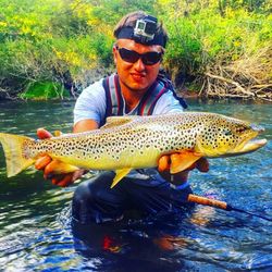 Anglers with a 27-inch catch in Stanwood