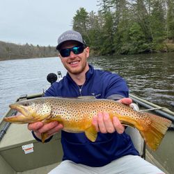 Catch of the day - a 27-inch sea trout landed in MI