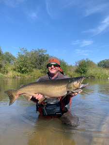 Nice Chinook on the fly today! Clear conditions made for an exciting adventure.
