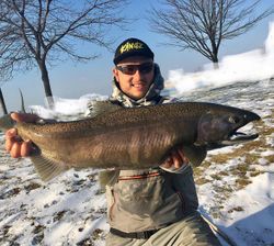Coho salmon caught in Stanwood