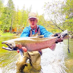 Coho Salmon caught while fishing in Stanwood