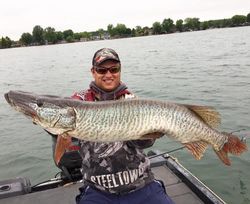 A lone angler fishing in Michigan