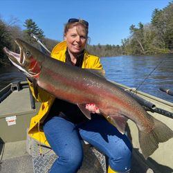 Angler proudly displaying their catch in Stanwood