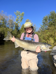 Great catch on the fly today! Clear conditions made for an exciting adventure.