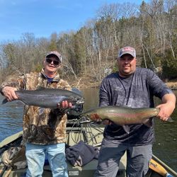Two rainbow trout caught in MI