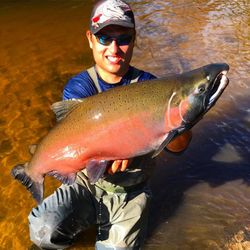 Angler catches 23-inch rainbow trout in Stanwood