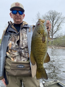 Nice Smallmouth Bass on the fly! Exciting day on the water.