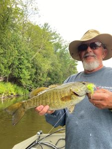 Smallmouth bass caught in Stanwood