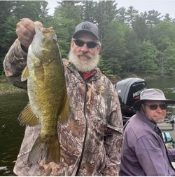 Smallmouth bass caught in Stanwood