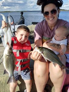 Kids Fishing For Stripers, MO