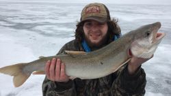 A person fishing in VT.