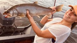 Single angler fishing in Vermont