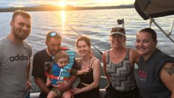 Group of 6 people enjoying fishing in Vergennes