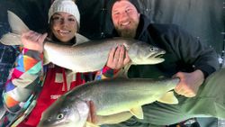 Two big brook trout caught in VT