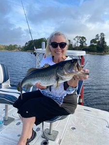 Excited to share her catch! orlando fishing tours