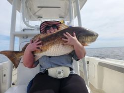 A person fishing in North Carolina