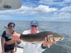 Two people fishing in North Carolina