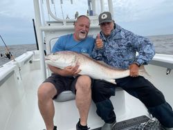 Two people fishing in North Carolina