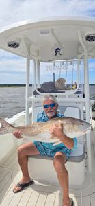 Angler fishing in Oriental, North Carolina