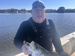 Light tackle adventure paying off with this exciting catch in Oriental!