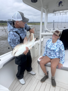 Light tackle mastery on a storm-threatened day!