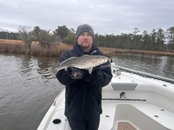 A peaceful day on the water with a nice catch.