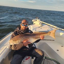 Redfish catch during fishing tour in Oriental